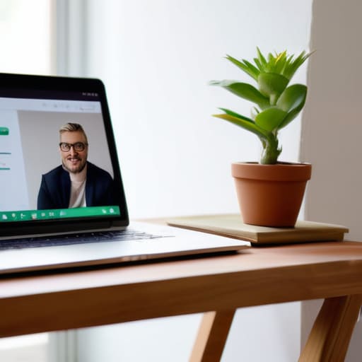 Creating a Professional Background for Video Calls.