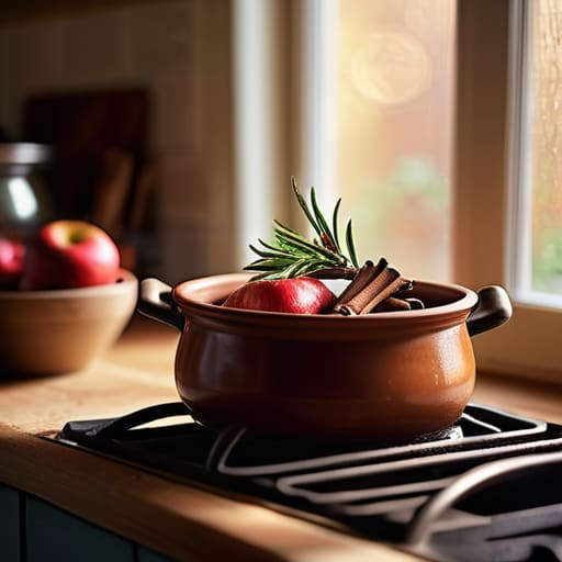 Scentscaping with simmer pots for home fragrance.