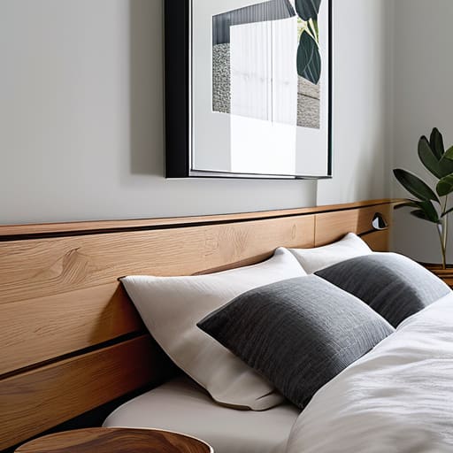 The Minimalist Floating Shelf headboard design.