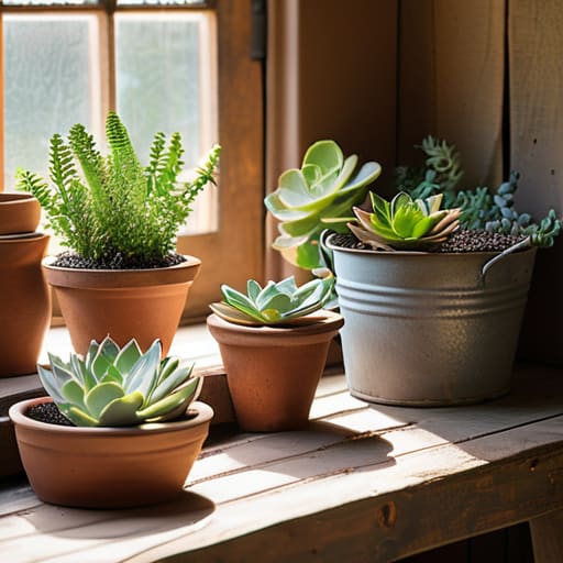 Creative diy planters made from household items.
