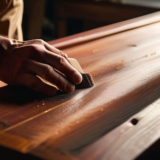 How to fix scratched wood on furniture.