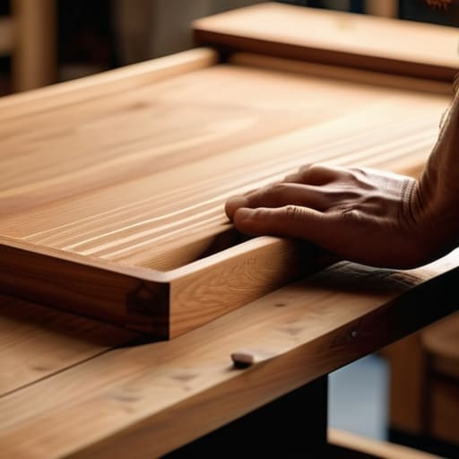 A Minimalist Serving Tray made of wood.